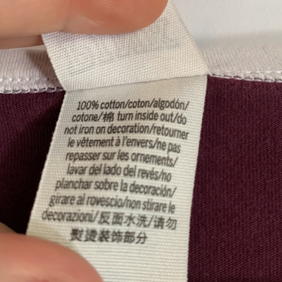 PINK Victoria’s Secret Dark Purple Long Sleeved Top - Picture 6 of 6